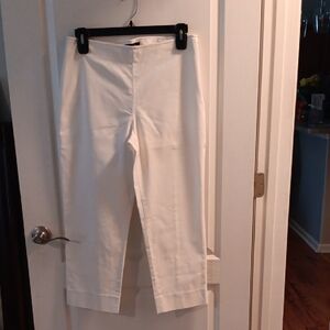 Talbots Textured White Pants